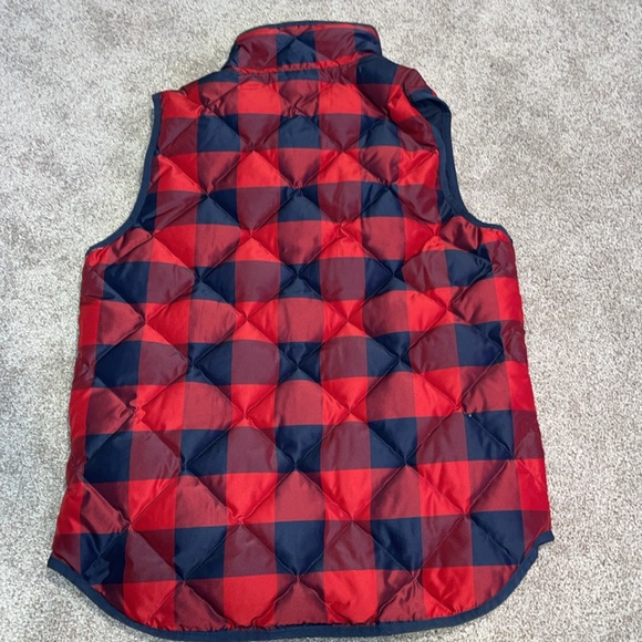 J. Crew XS Plaid Puffer Vest - Picture 2 of 2